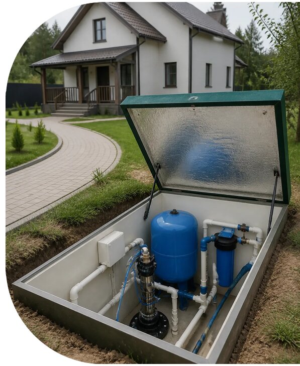Автономное водоснабжение дома в Борисоглебске от 156060 р. | АПаруса-Брс